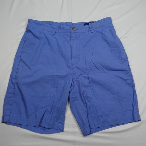 Vineyard Vines Other - Vineyard Vines Chino Shorts Men's Size 33 Blue Color Flat Front Pockets
